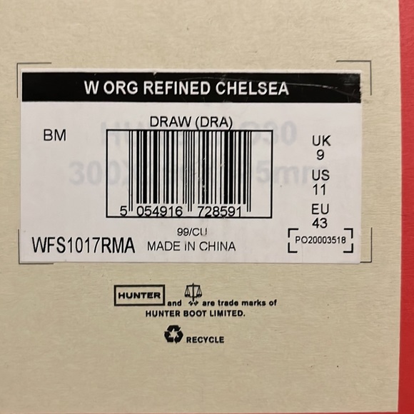 Hunter Original Refined Chelsea Boots Size 11 Color Tan - Picture 12 of 12